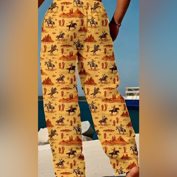 New Sleep Wear Winter Lounge Pants Comfy Loose Fit With Pockets Western Style. - Picture 3 of 12